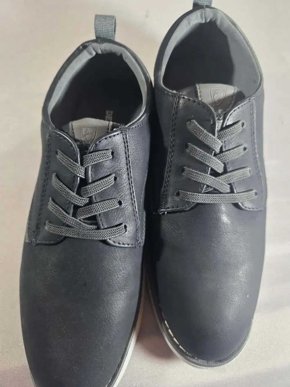 Deer Stags Boys' Dapper Jr. Dress Casual Oxford Shoes, Black/Charcoal, Size 5M